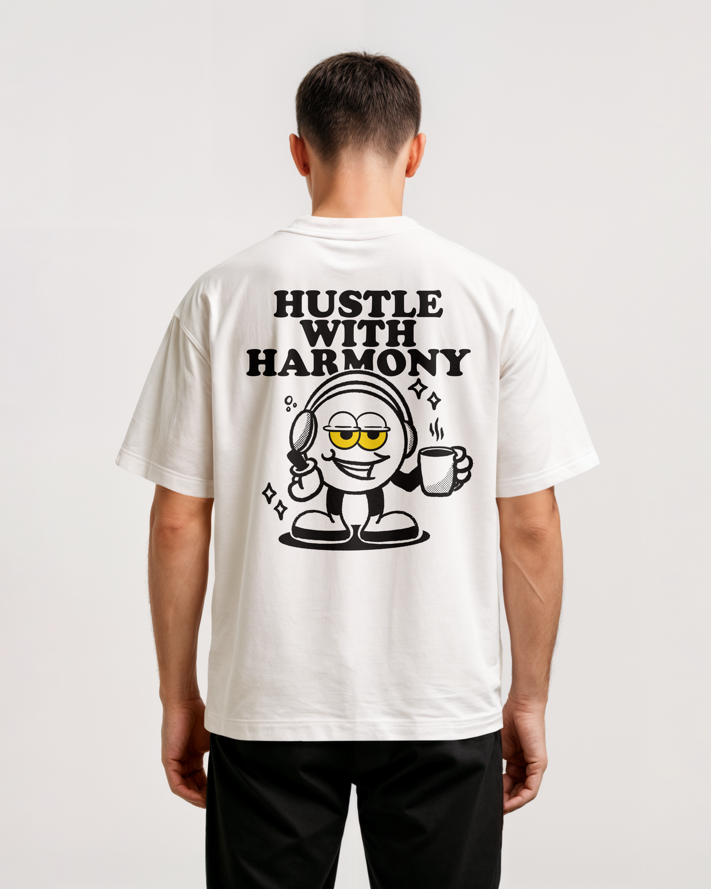 HUSTLE WITH HARMONY - Oversized Shirt