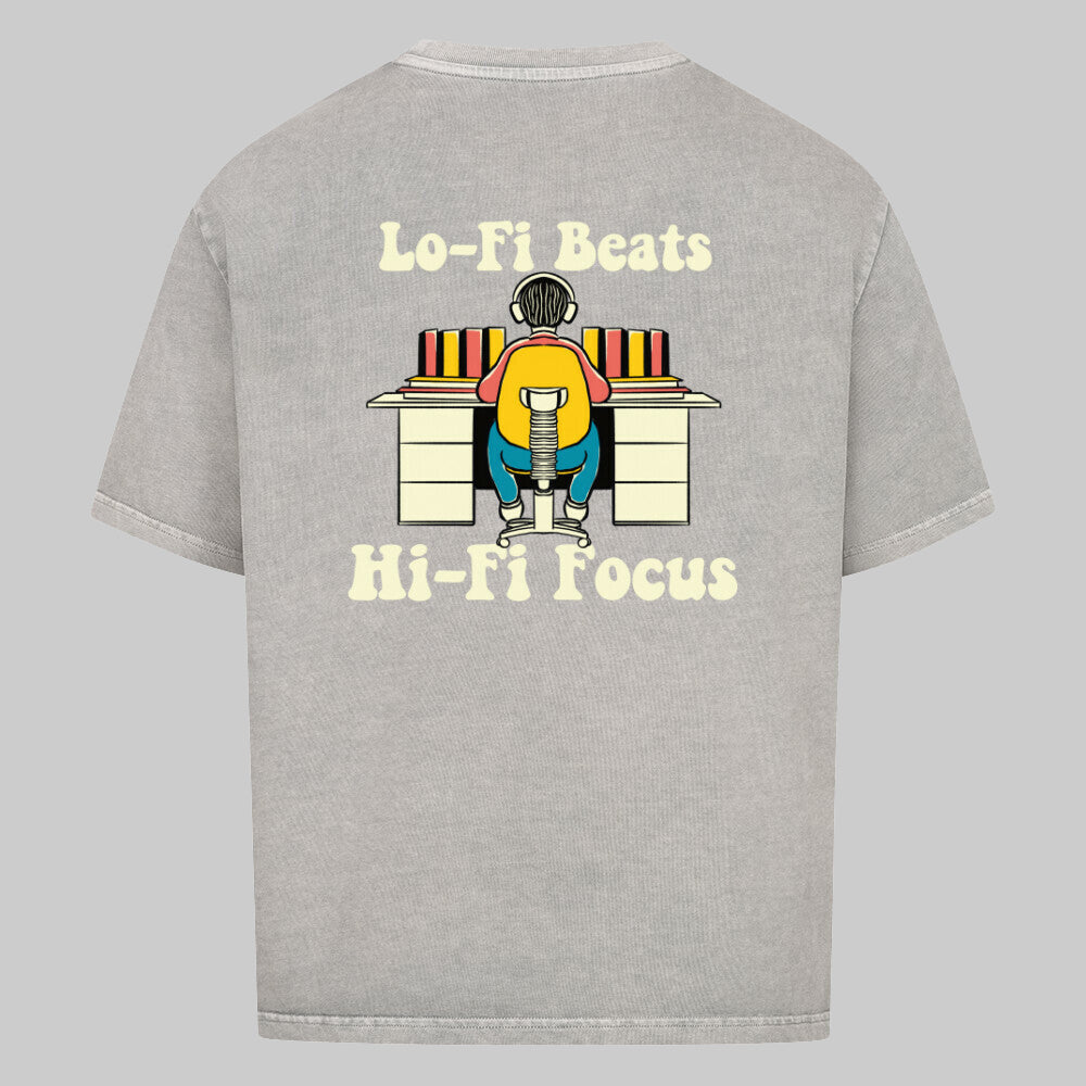 Lo-Fi Beats Hi-Fi Focus - Oversized Shirt