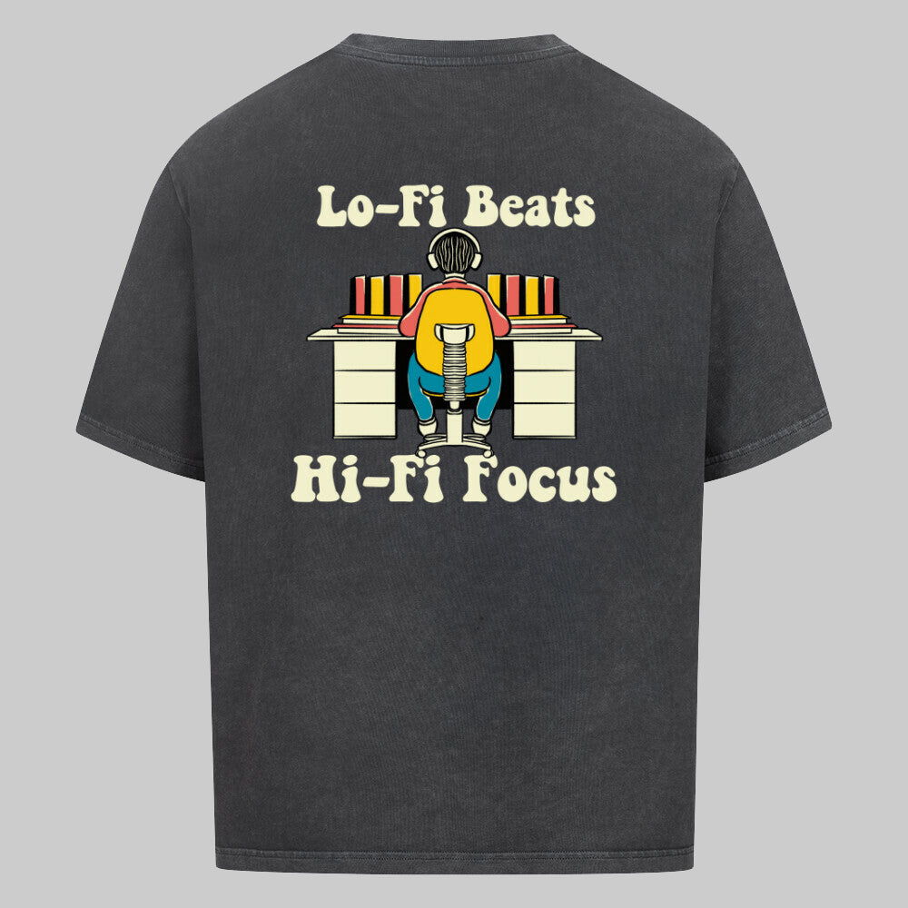 Lo-Fi Beats Hi-Fi Focus - Oversized Shirt