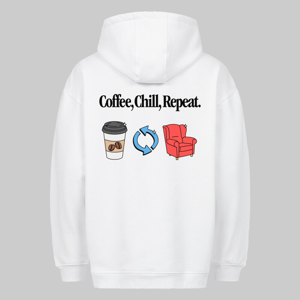 Coffee, Chill, Repeat - Oversized Hoodie