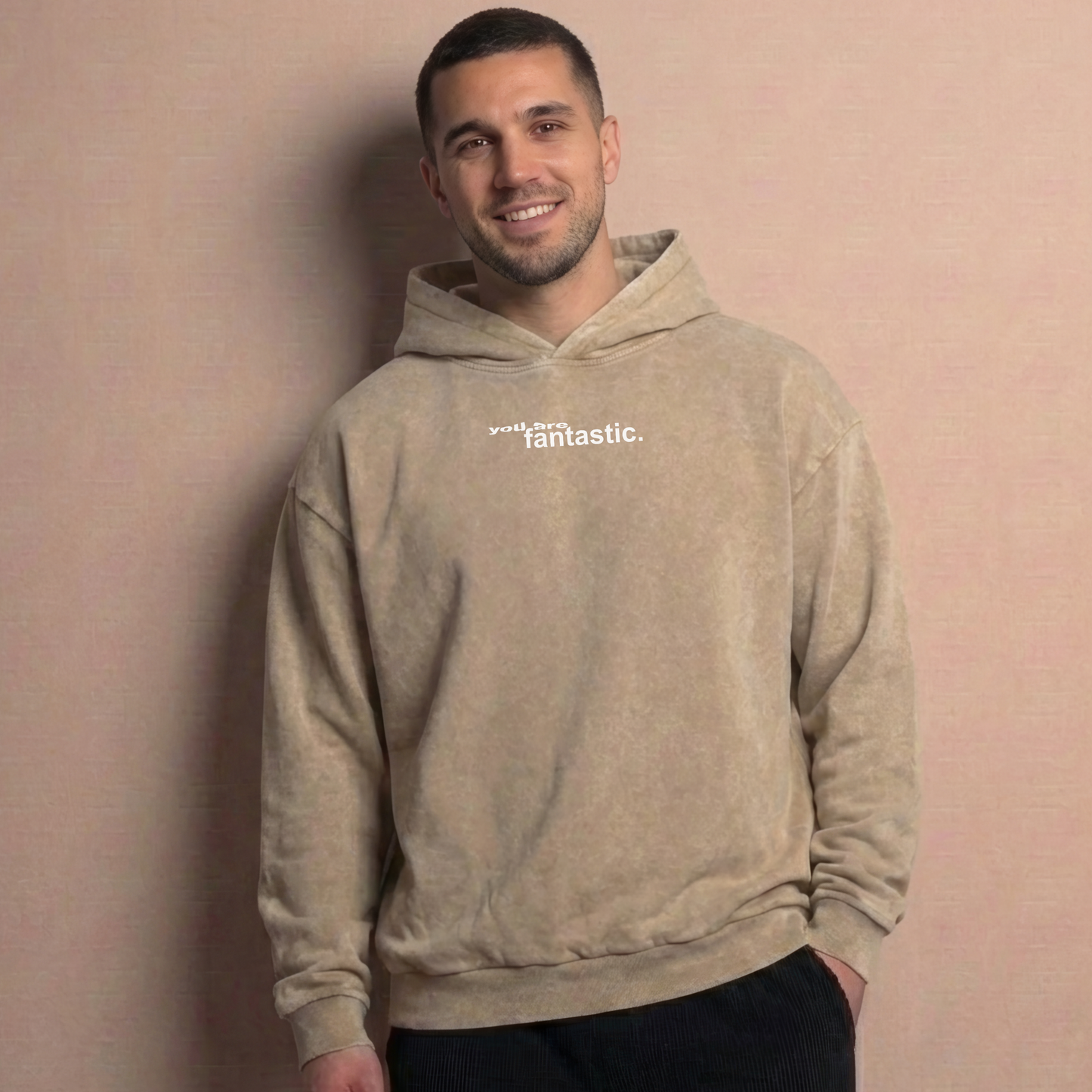 You are fantastic - Oversize Washed Hoodie