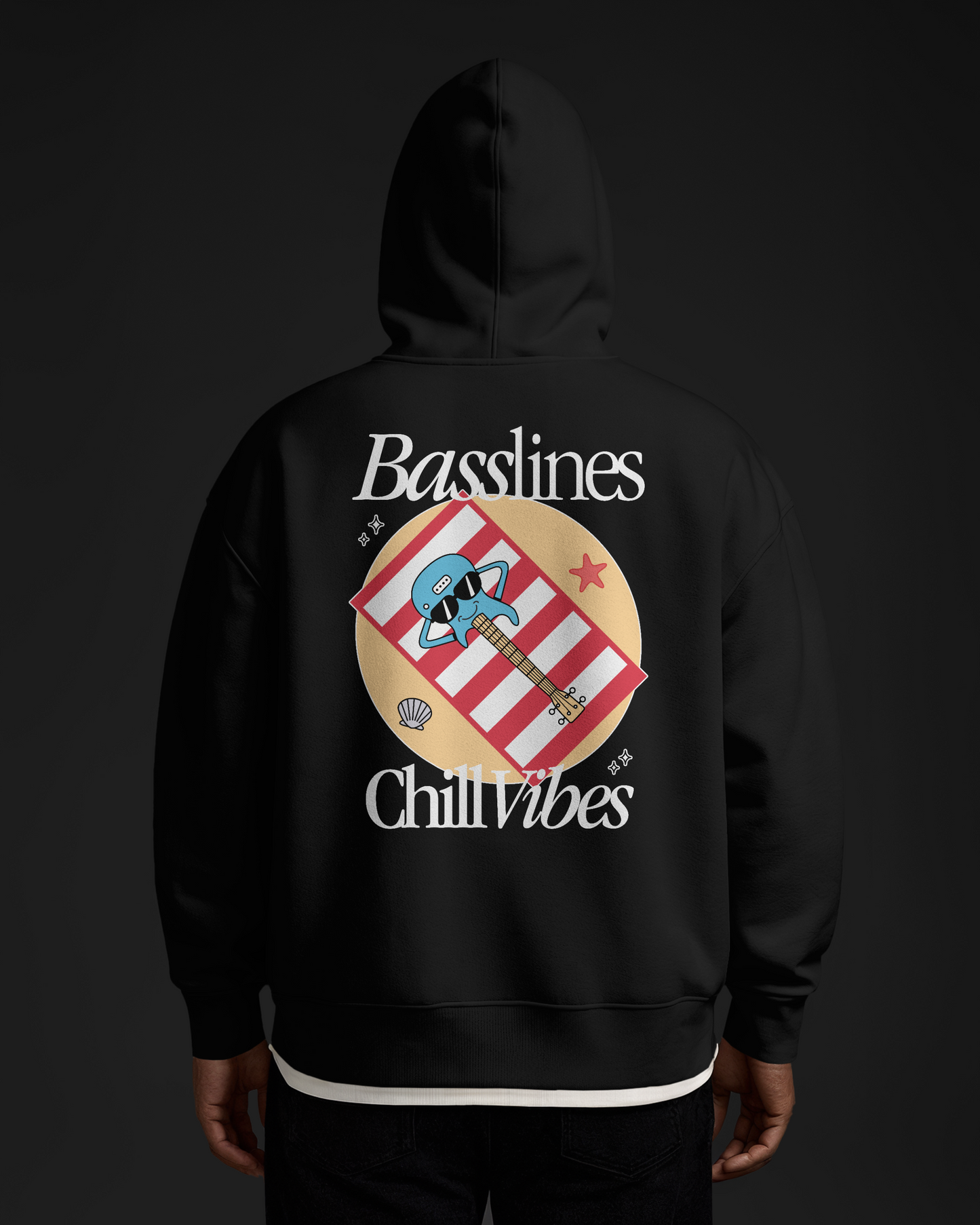 Basslines Chill Vibes - Oversized Hoodie