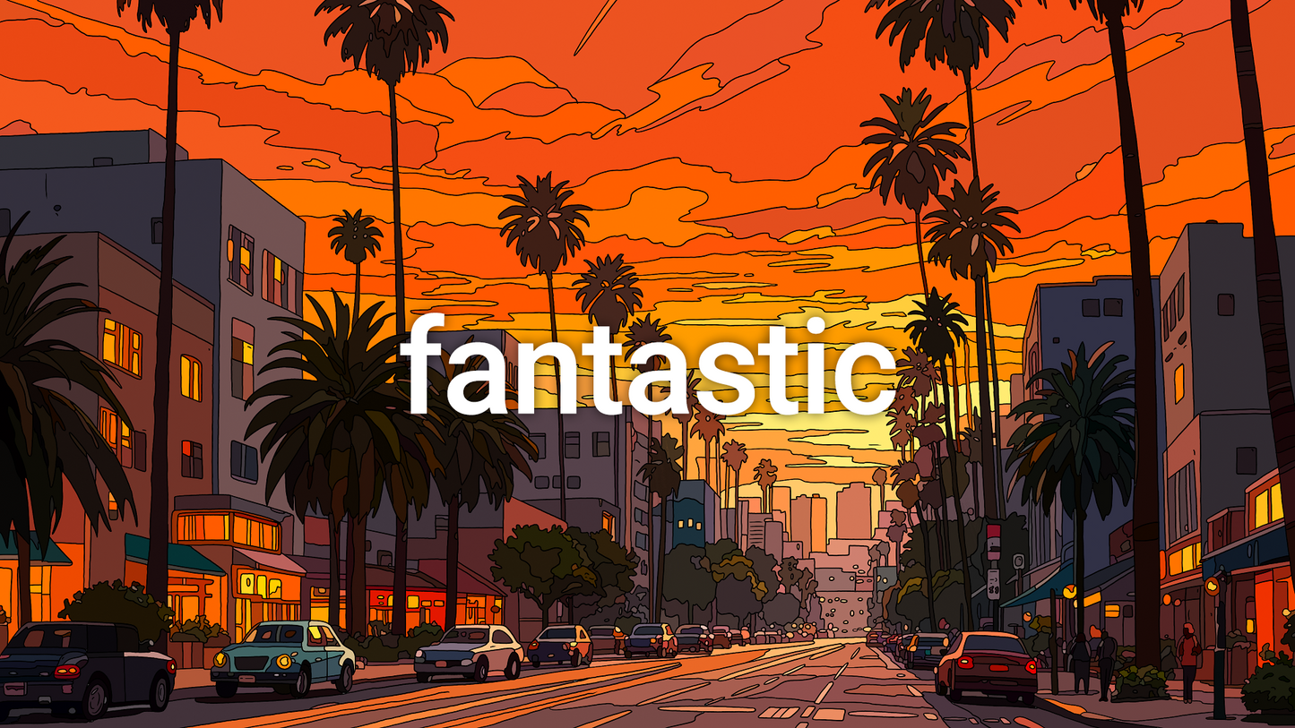 Los Angeles Sunset Blvd - Artwork