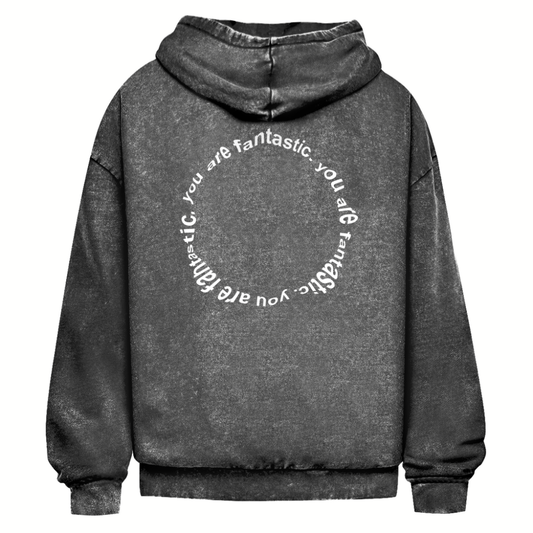 You are fantastic - Heavy Oversize Washed Hoodie